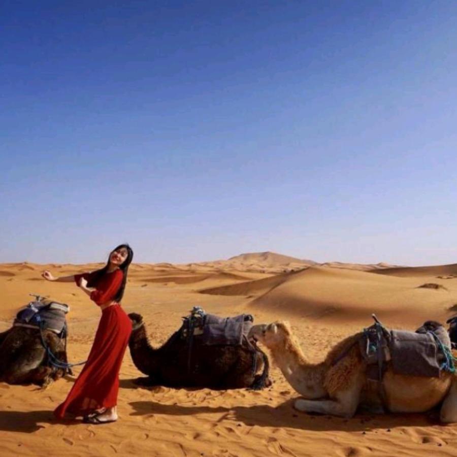 Erg Chebbi Camel Trek Camp Hotel Merzouga Buitenkant foto