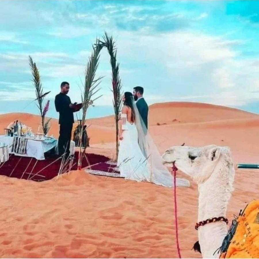 Erg Chebbi Camel Trek Camp Hotel Merzouga Buitenkant foto