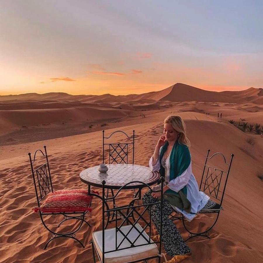 Erg Chebbi Camel Trek Camp Hotel Merzouga Buitenkant foto