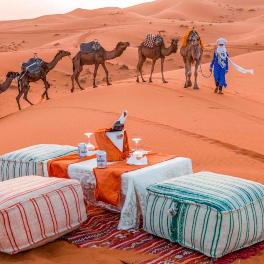 Erg Chebbi Camel Trek Camp Hotel Merzouga Buitenkant foto